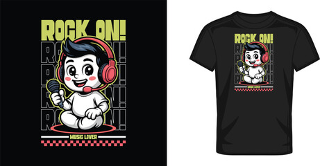 Music streetwear t shirt design