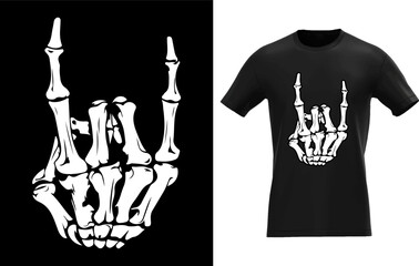 Punk rock skeleton with cool rocker style perfect for halloween celebrations and music themed events presented as a striking silhouette