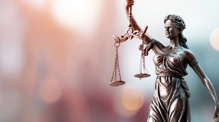 The Lady Justice statue symbolizing fairness and the legal system.