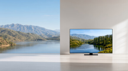 Vision in the Scenery of Lakes and Mountains