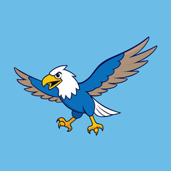 Obraz premium blue and white bird