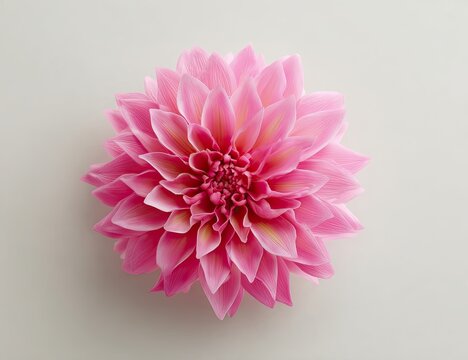 Close-up of a vibrant pink dahlia