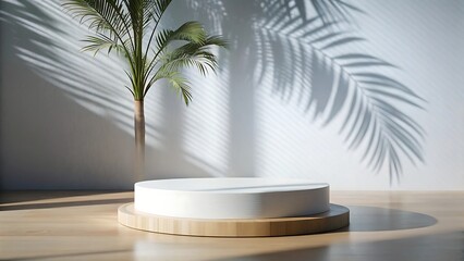 Obraz premium palm tree on the table