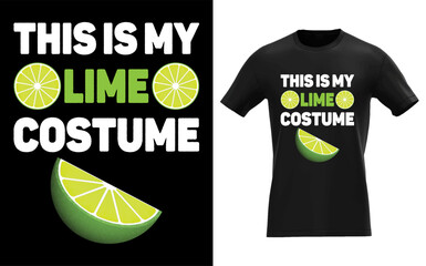 Festive halloween lime and lemon costume design with playful fruit and lemonade elements perfect for seasonal advertisements and banners featuring a distinctive silhouette style