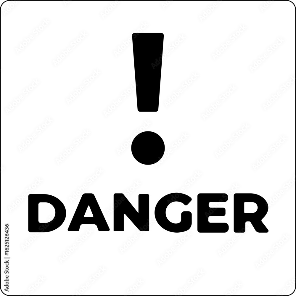 Poster danger and warning sign icon. attention vector , yellow, red and black fatal error message element, 