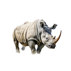 Obraz premium rhino isolated on white