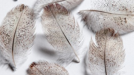Closeup Detail Of Feathered Pattern