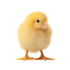 Fototapeta premium A yellow chicken , isolated on transparent background, png