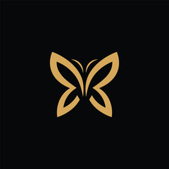 set of Butterfly logo. Luxury line logotype design. Butterfly symbol logotype. Vector illustration