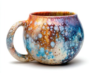 Colorful Marbled Ceramic Mug