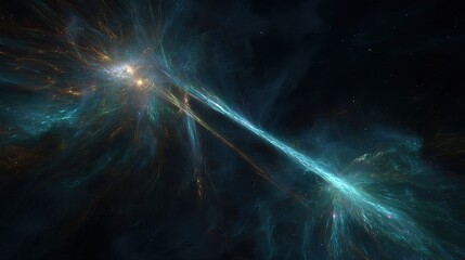 Cosmic Explosion Of Light And Energy In Space