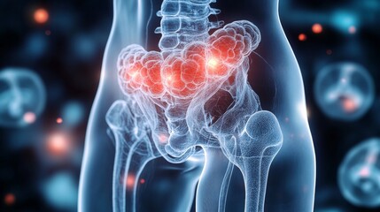 3D Medical Illustration: Pelvic Inflammatory Disease