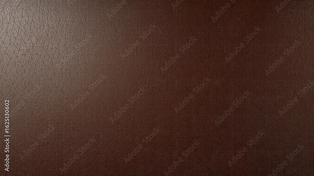 Poster rich and luxurious brown leather texture background displaying a subtle grain pattern and variations