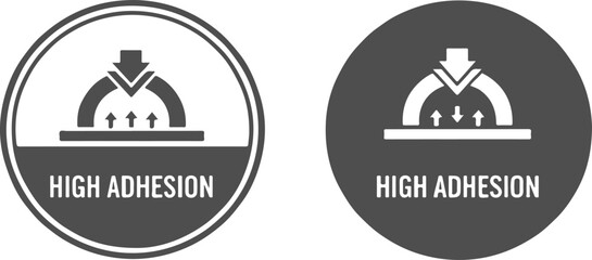 High Adhesion icon set