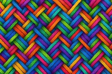 Handcrafted Twine Seamless Repeat: Jute Rope Weave Background with Textured Details