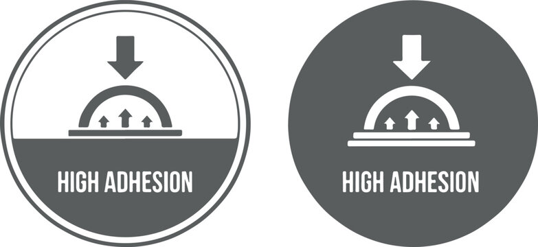 High Adhesion icon on white background	
