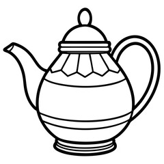 Simple Teapot on White