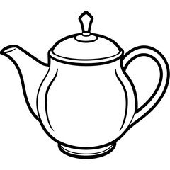 Simple Teapot on White