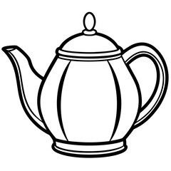 Simple Teapot on White