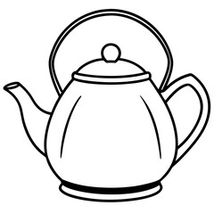 Simple Teapot on White