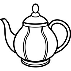 Simple Teapot on White