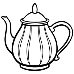 Simple Teapot on White