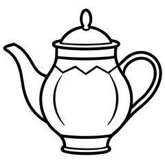 Simple Teapot on White