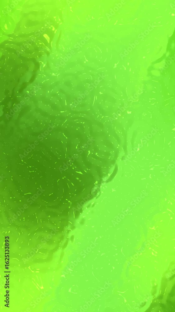 Poster vivid green abstract pattern with flowing shapes and dynamic textures