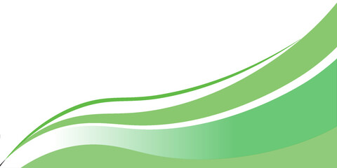 Abstract minimal background with green gradient. Dynamic wave banner background with soft green color. vector