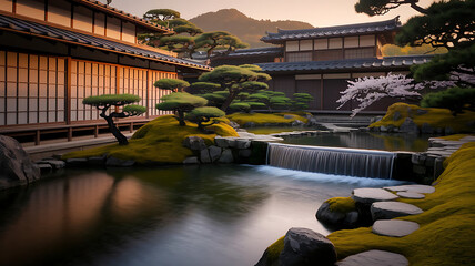 Japanese garden in the park