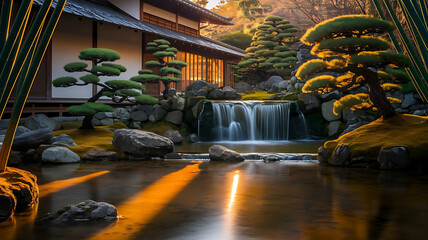 Fountain in the garden of versailles palace