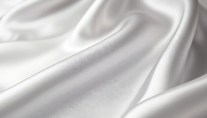 Naklejka premium Gentle folds and waves of pure white cloth, catching the light in soft highlights and subtle shadows