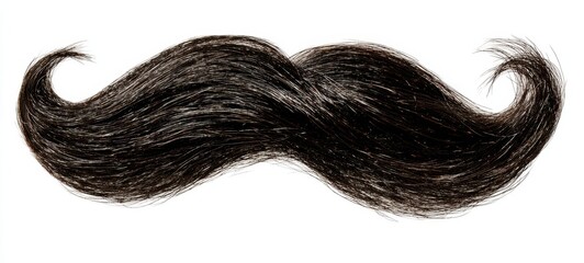 The bold mustache showcasing unique style and personality.