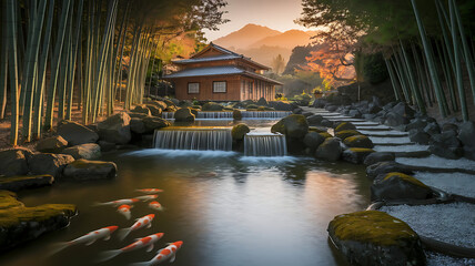 Waterfall in the park