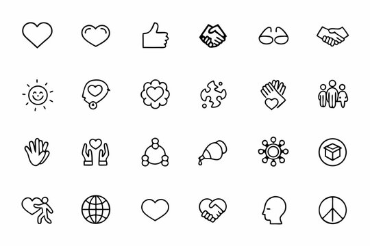 A thoughtful and expressive bundle illustrating deeper human connections beyond technology — empathy, unity, and bonding. Perfect for mental health apps, counseling services, and personal development