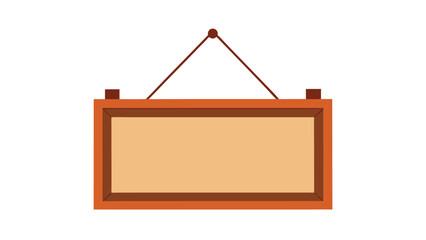 wooden frame on the wall