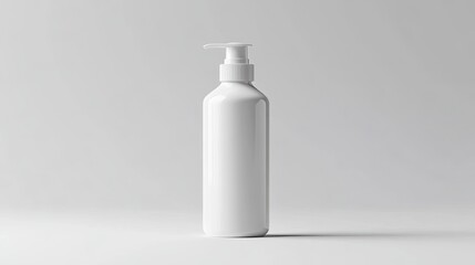 Blank Cosmetic Dispenser Bottle Isolated on White 