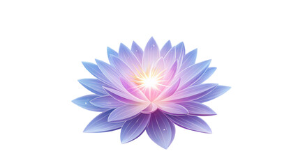 Obraz premium A vector illustration of a pink lotus flower, also known as a water lily, with delicate petals blooming in nature