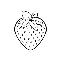 vector strawberry icon
