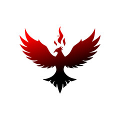 eagle with wings and phonix flying