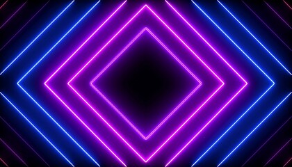 Vibrant neon arrows pulsing in a dark void, creating a cinematic motion effect with sharp, radiant beams and intricate patterns. 