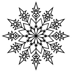 Minimal Christmas Tree Mandala
