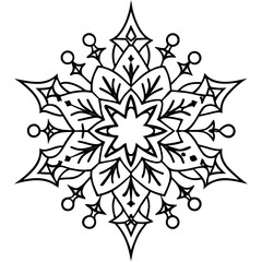 Minimal Christmas Tree Mandala