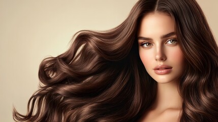 Fototapeta premium Premium Hair Dye Packaging Design - Luxurious hair dye, vibrant color, silky shine, healthy strands, radiant beauty