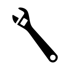 wrench icon, repair symbol. gear sign, Vector illustration