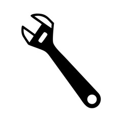 wrench icon, repair symbol. gear sign, Vector illustration
