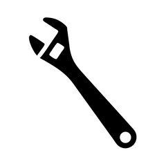 wrench icon, repair symbol. gear sign, Vector illustration