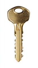 Gold Key Isolated On White Background