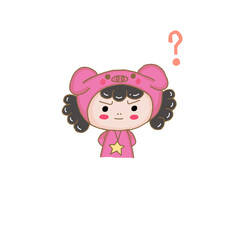 little girl with heart