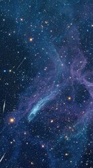 Colorful Deep Space Nebula With Stars